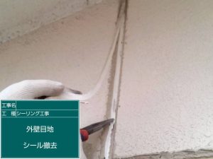 シーリング工事 撤去