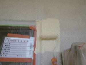 塗装工事 中塗り